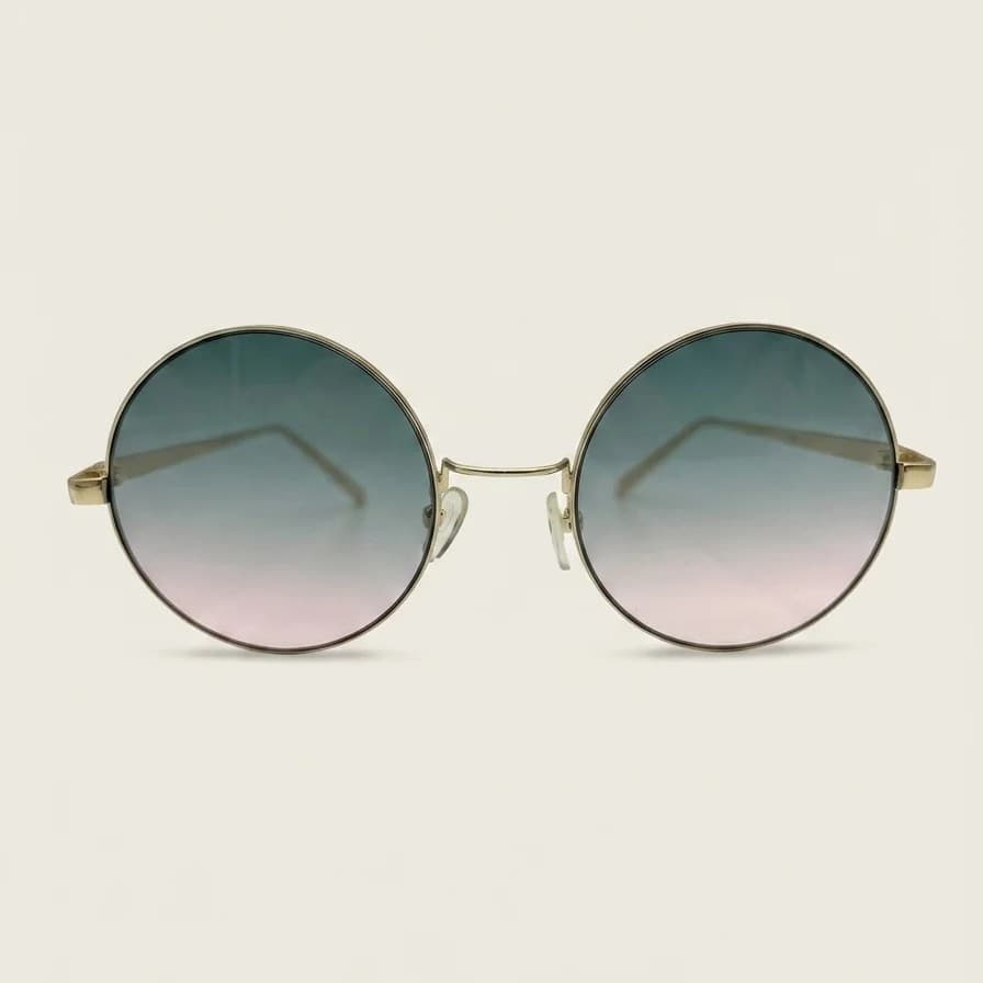 Frame 9904 Gold 52-21-143 — линзалар көгілдір-қызғылт градиент күннен қорғайтын көзілдірігі