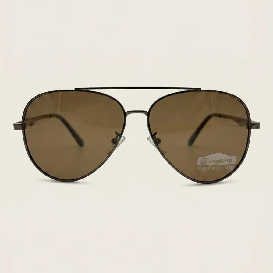 Очки солнцезащитные Henglang3035 Brown 54-19-138