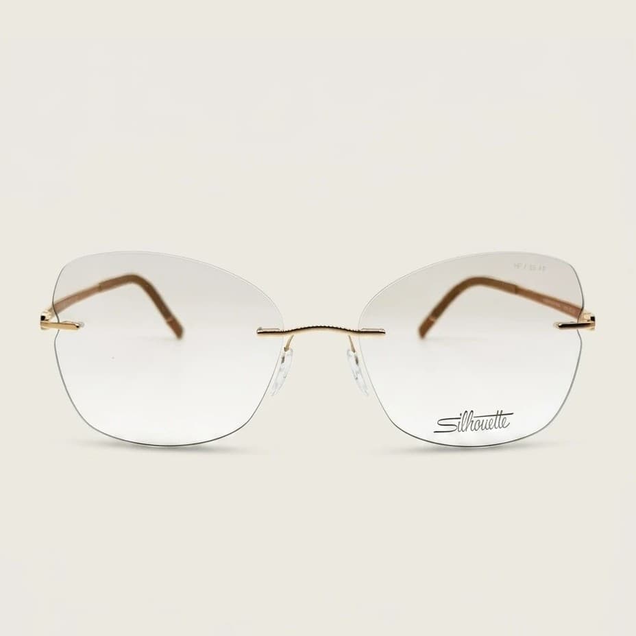 Silhouette Momentum - Rose Gold Desert 5529 HF 3525 55-17-140 жақтауы, футлярымен