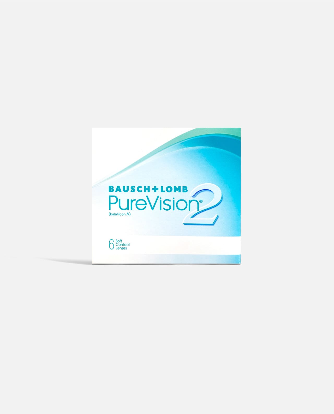 Контактные линзы Pure Vision 2 (6 линз) + подарок раствор Biotrue 120 мл