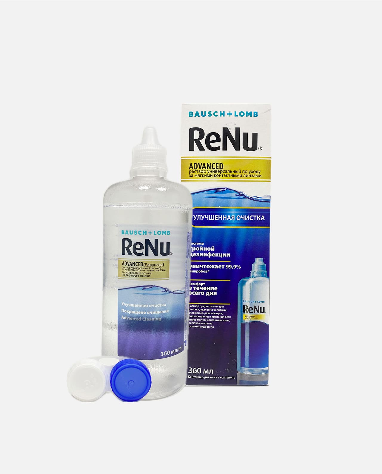 Раствор для контактных линз Renu Advanced 360 мл + 60 мл в подарок